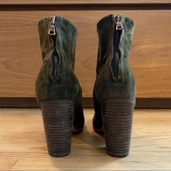 Rag & Bone 37.5 Hunter Green Suede - Picture 5 of 10